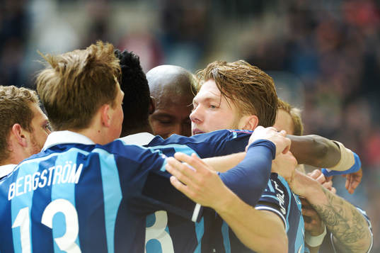 Djurgårdens Martin Broberg jublar