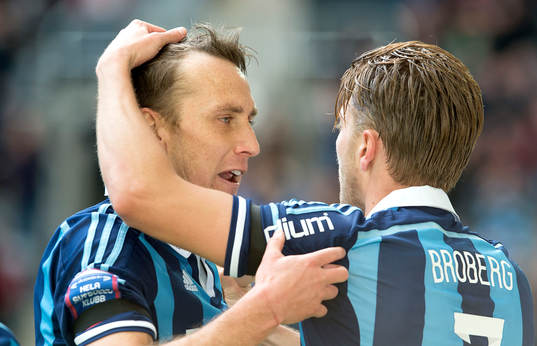 Djurgårdens Andreas Johansson jublar