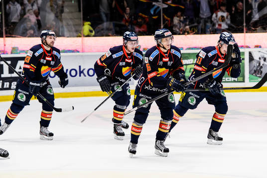Djurgårdens spelare jublar