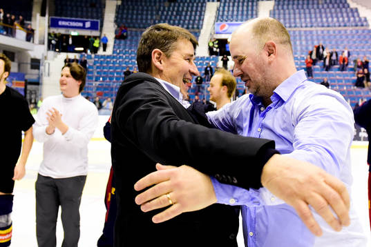 Djurgårdens tränare Hans Särkijärvi och assisterende