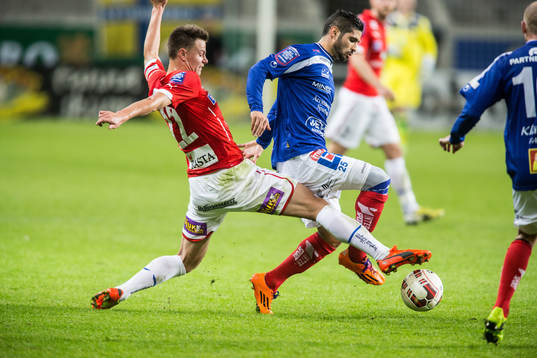 Kalmars Melker Hallberg och Åtvidabergs Imad Zatara
