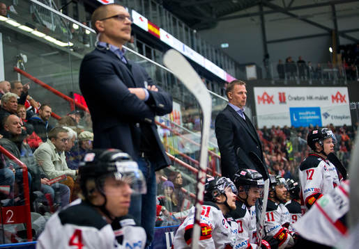Malmö Redhawks assisterande tränare Björn Hellkvist och
