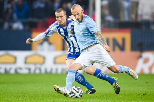 Malmö FFs Magnus Eriksson och IFK Göteborgs Jakob