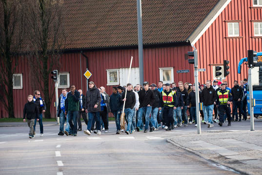 IFK Göteborgs supportrar höll sig lugna innan