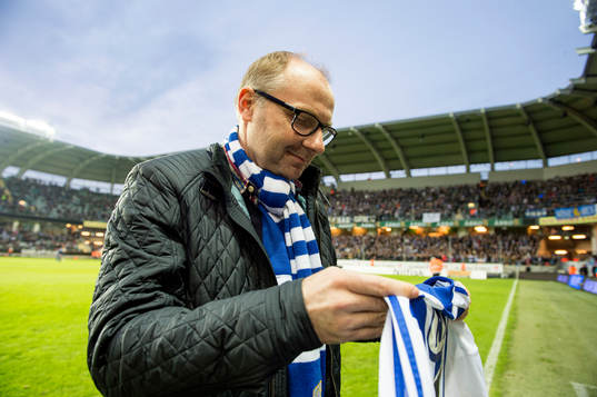 IFK Göteborgs avgående sportchef Håkan Mild avtackas