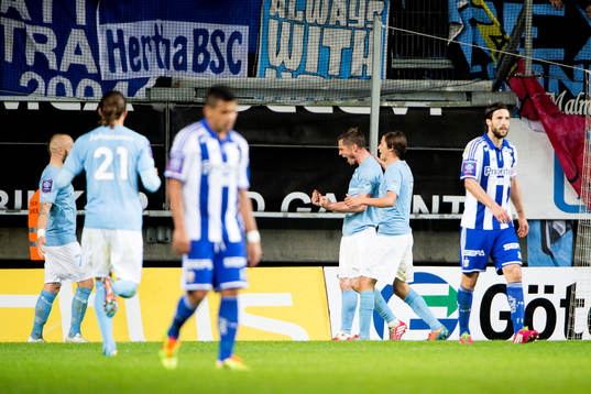 Malmö FFs Markus Rosenberg jublar