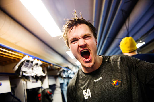 Djurgårdens Marcus Högström jublar