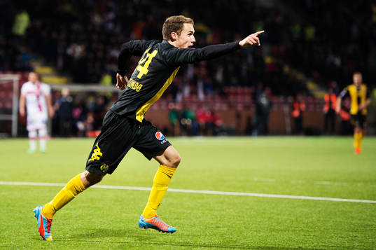 Hammarbys Fredrik Torsteinbø jublar