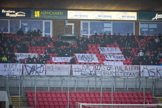 Tifo mot fotbollsvåldet #deträckernu