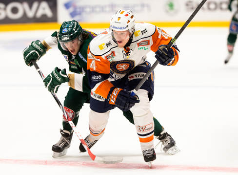 Färjestads Joakim Nygård och Växjös Niclas Lundgren
