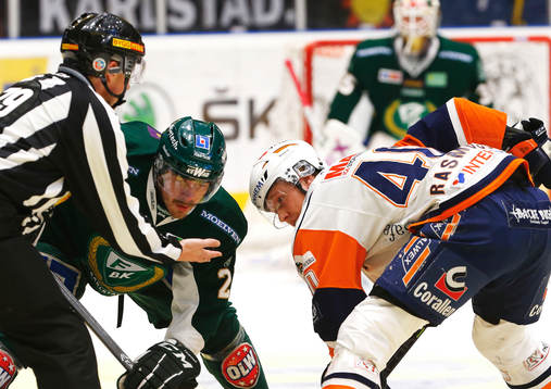 Tekning mellan Färjestads Anders Bastiansen  och Växjös