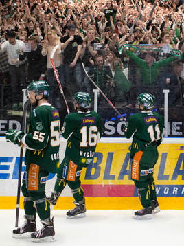 Färjestads Ole-Kristian Tollefsen, Joakim Nygård och