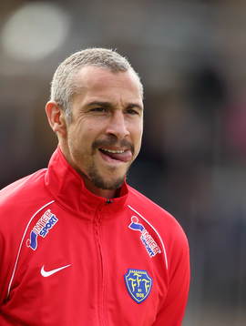 Falkenbergs tränare Henrik Larsson