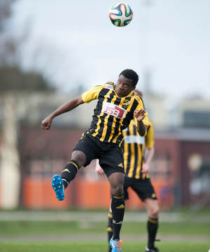 Hässleholms Junior Bangura i matchen i division 111 mellan
