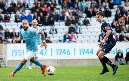 Malmö FFs Gullermo Molins  och Gefles Marcus Hansson