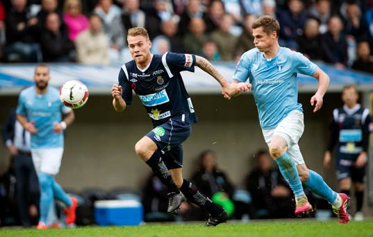 Gefles Jesper Florén och Malmö FFs Markus Rosenberg
