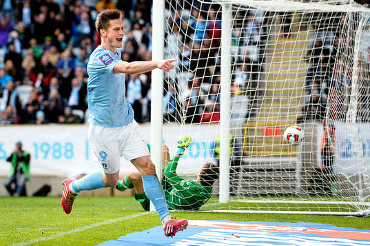 Malmö FFs Markus Rosenberg jublar