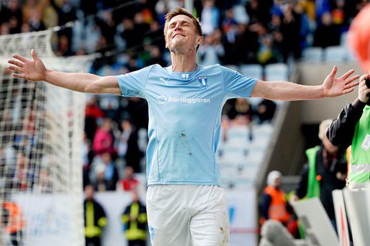 Malmö FFs Markus Rosenberg jublar