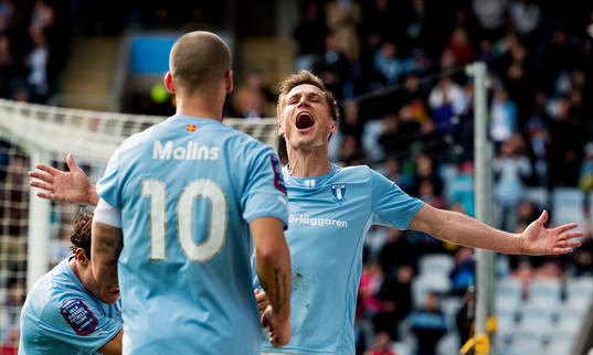 Malmö FFs Markus Rosenberg jublar