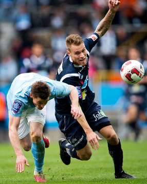Malmö FFs Markus Rosenberg och Gefles David Fällman