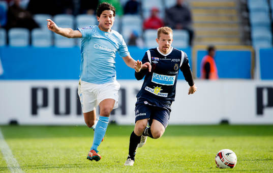 Malmö FFs Miiko Albornoz och Gefles Jonas Lantto