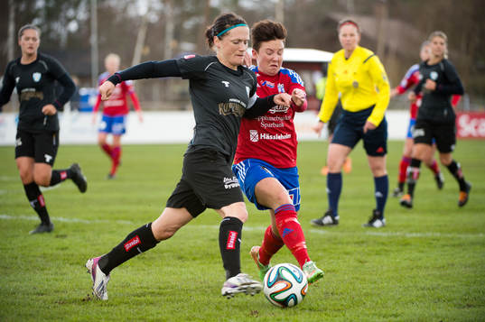 Kopparbergs Marlene Sjöberg och Vittsjös Elin Nilsen