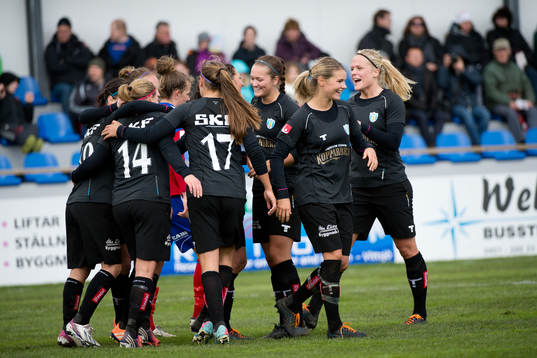 Kopparberg Göteborgs Sara Lindén jublar
