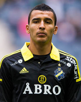 s Nabil Bahoui innan fotbollsmatchen i Allsvenskan mellan