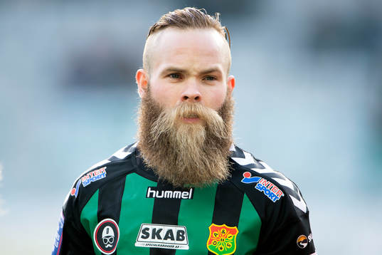 GAIS Asegeir Asgeirsson innan fotbollsmatchen i Superettan