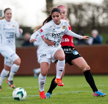 Tyresös Mayara Da Fonseca Bordin i matchen i