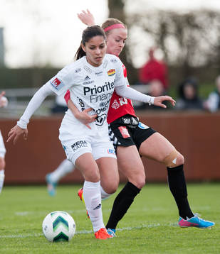 Tyresös Mayara Da Fonseca Bordin i matchen i
