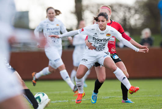 Tyresös Mayara Da Fonseca Bordin i matchen i