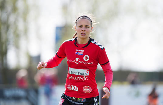 Kristianstads Alice Nilsson i matchen i damallsvenskan i