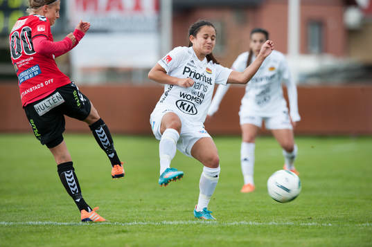 i matchen i damallsvenskan i fotboll mellan Kristianstad