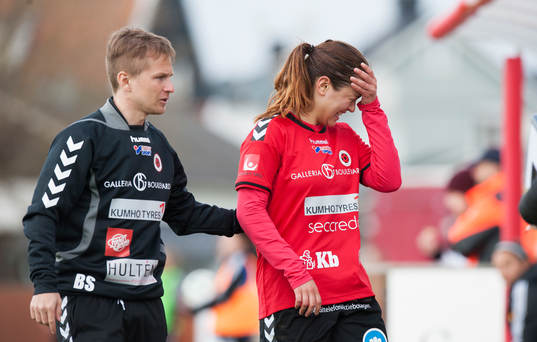 Kristianstads tränare Björn Sigurbjörnsson målskytten