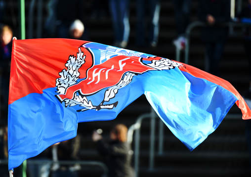 Helsingborgs fana vajar i vinden