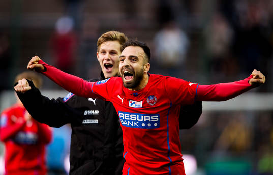 Helsingborgs Abdul Khalili jublar