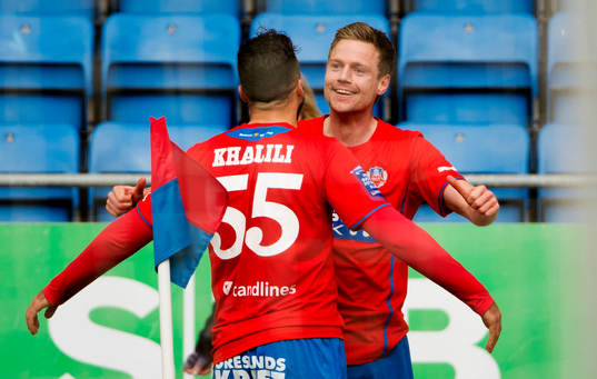 Helsingborgs Arnór Smárason kramar om Abdul Khalili