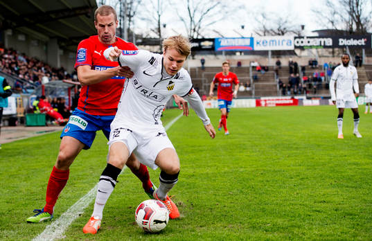 Helsingborgs Christoffer Andersson och Häckens Oscar