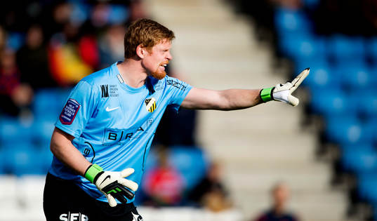 Häckens målvakt Christoffer Källqvist