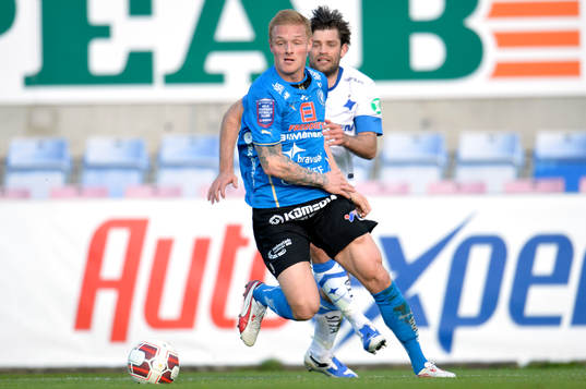 Halmstads Gudjón Baldvinsson och Norrköpings Morten