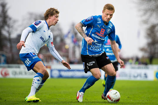 Halmstads Gudjón Baldvinsson och Norrköpings Alexander