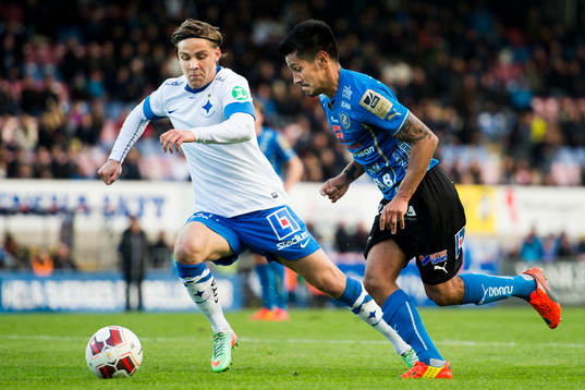 Halmstads Kristinn Steindorsson och Norrköpings