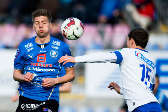 Halmstads Mikael Boman och Norrköpings Marcus Falk Olander