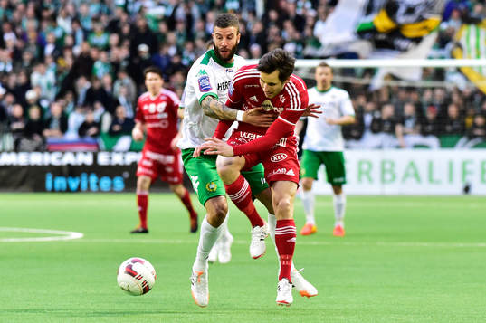 Hammarbys Nahir Besara och Degerfors Marcus De Bruin