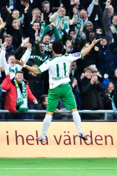 Hammarbys Pablo Piñones-Arce jublar