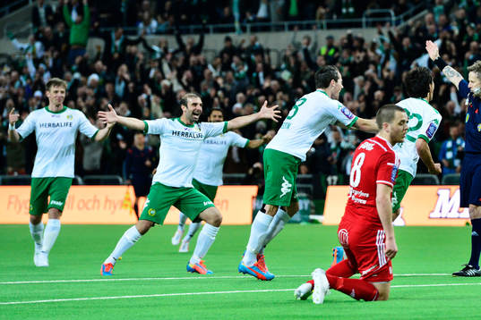 Hammarbys Lars Mendonca Fuhre jublar