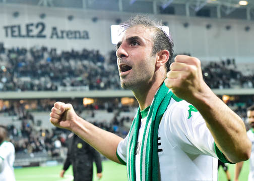 Hammarbys Kennedy Bakircioglü jublar