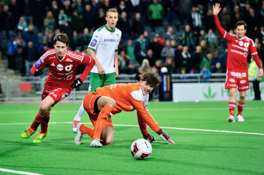 Degerfors Patrik Anttonen målvakt August Strömberg
