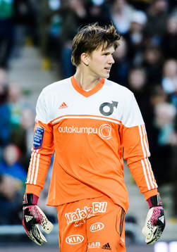 Degerfors målvakt August Strömberg